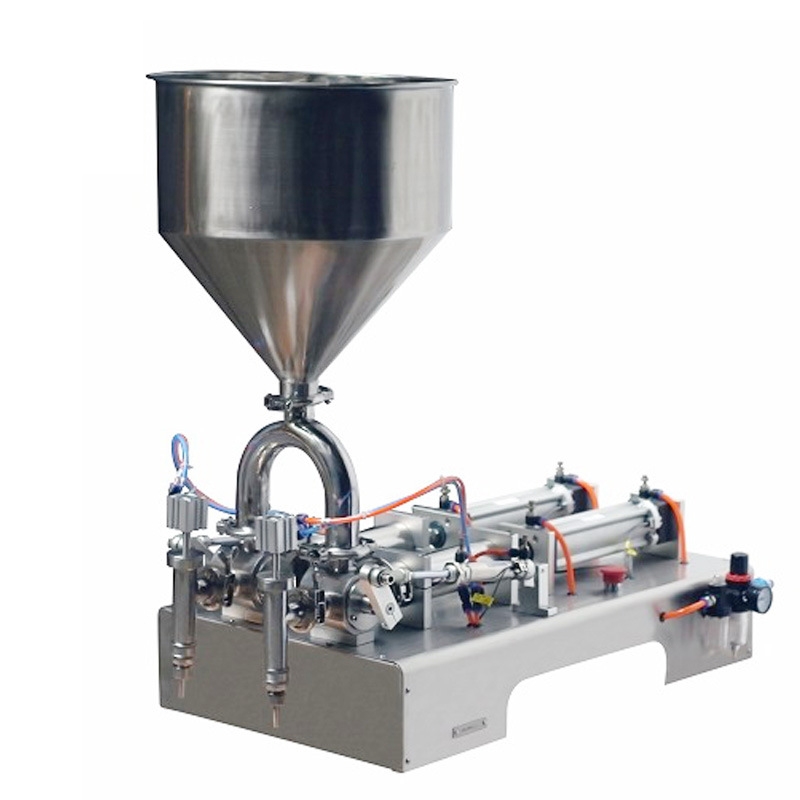 Pneumatic paste filling machine double heads 30-300ml